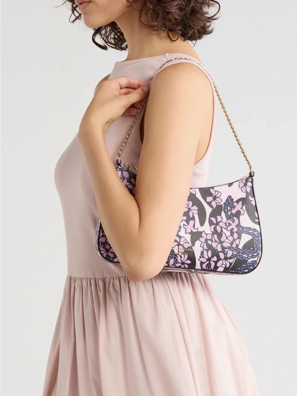 Kate Spade New York SNAKE GARDEN PRINTED MEDIUM CONVERTIBLE CROSSBODY